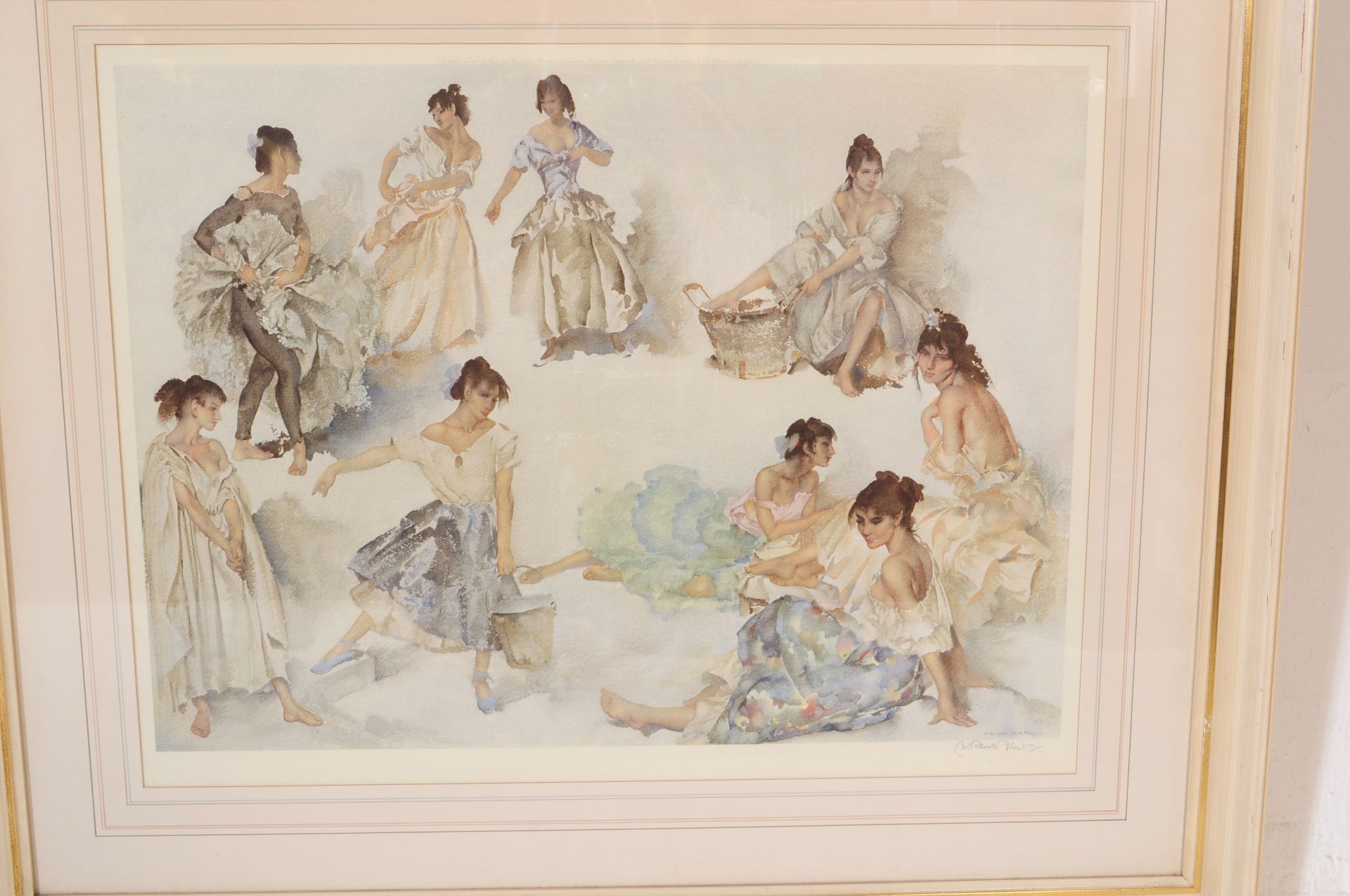SIR WILLIAM RUSSELL FLINT - TWO SIGNED PRINTS OF DANCERS - Image 3 of 5