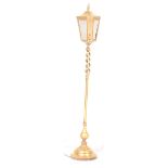 LARGE 20TH CENTURY BRASS STREET LIGHT TABLE LAMP