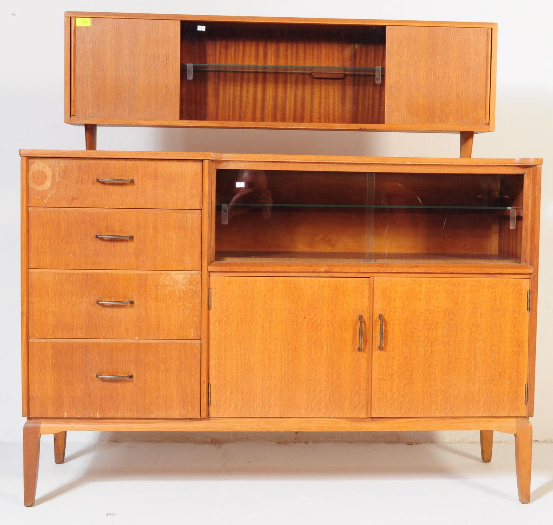 RETRO VINTAGE CIRCA 1960S LEBUS LINK FURNITURE SIDEBOARD - Image 3 of 8