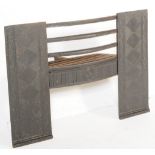 19TH CENTURY VICTORIAN CAST IRON FIRE PLACE FRONT