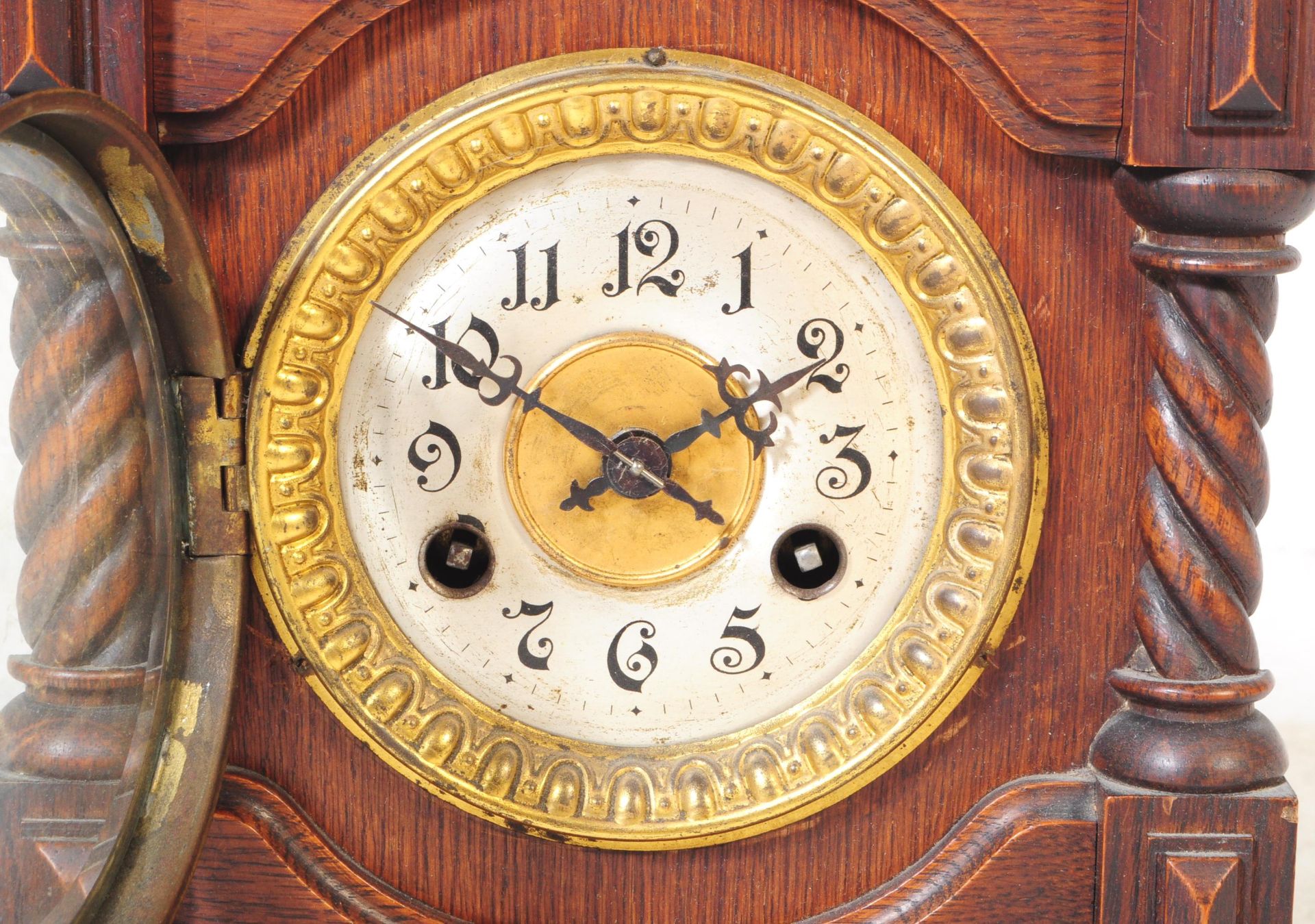 19TH CENTURY VICTORIAN MAHOGANY EIGHT DAY MANTEL CLOCK - Image 3 of 7