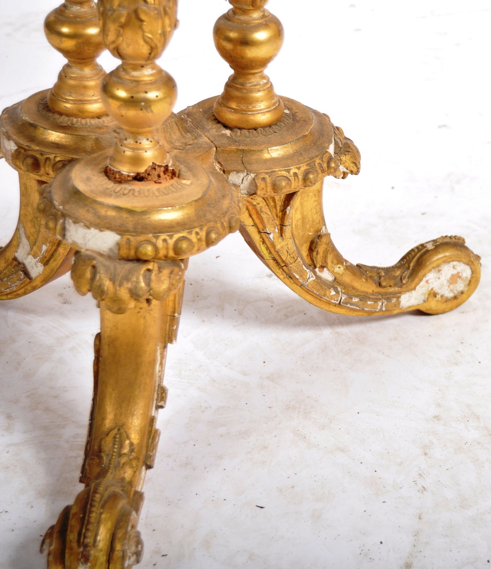 19TH CENTURY VICTORIAN GILTWOOD GYPSY TABLE - Image 3 of 8