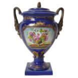 EARLY 20TH CENTURY PORCELAIN LIDDED URN