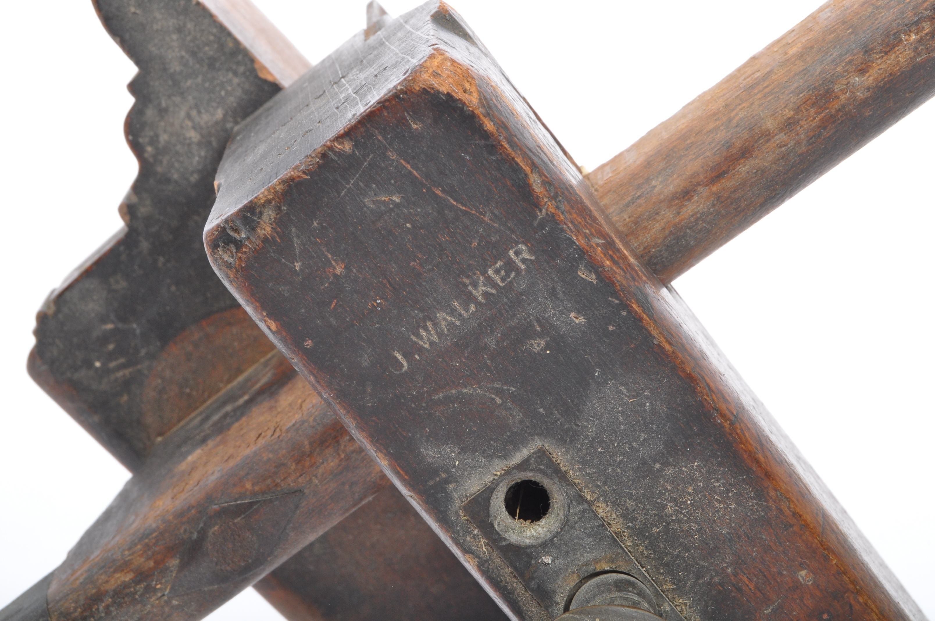 EARLY TO MID CENTURY CARPENTERS WOOD PLOUGH PLANE - Image 5 of 5