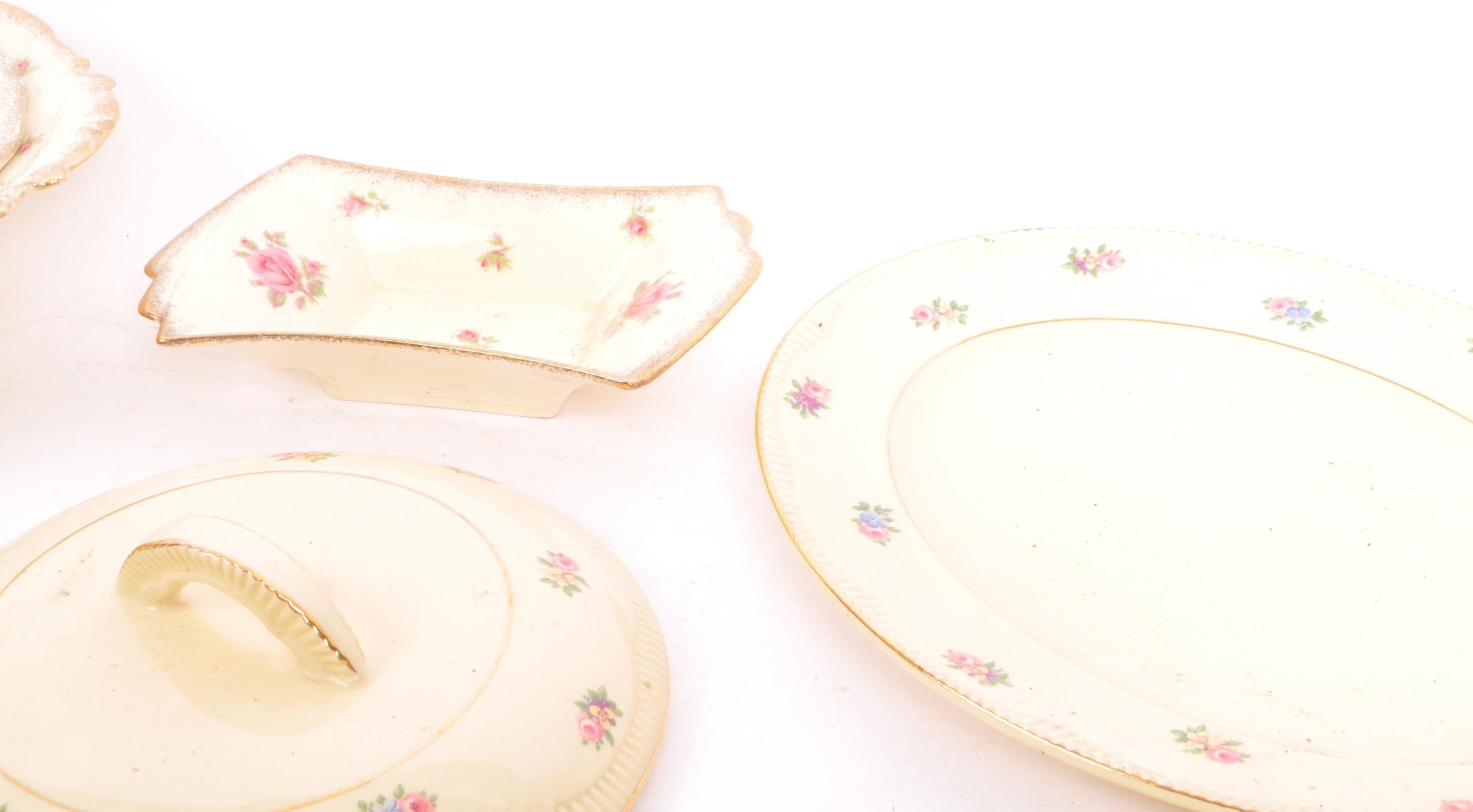 MID CENTURY DINNER WARE BY CLARICE CLIFF & CROWN DUCAL - Image 3 of 8