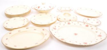 MID CENTURY DINNER WARE BY CLARICE CLIFF & CROWN DUCAL