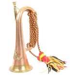 20TH CENTURY BRASS & COPPER SERVICE BUGLE