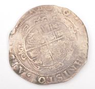 17TH CENTURY CHALRES I SILVER HALF CROWN COIN