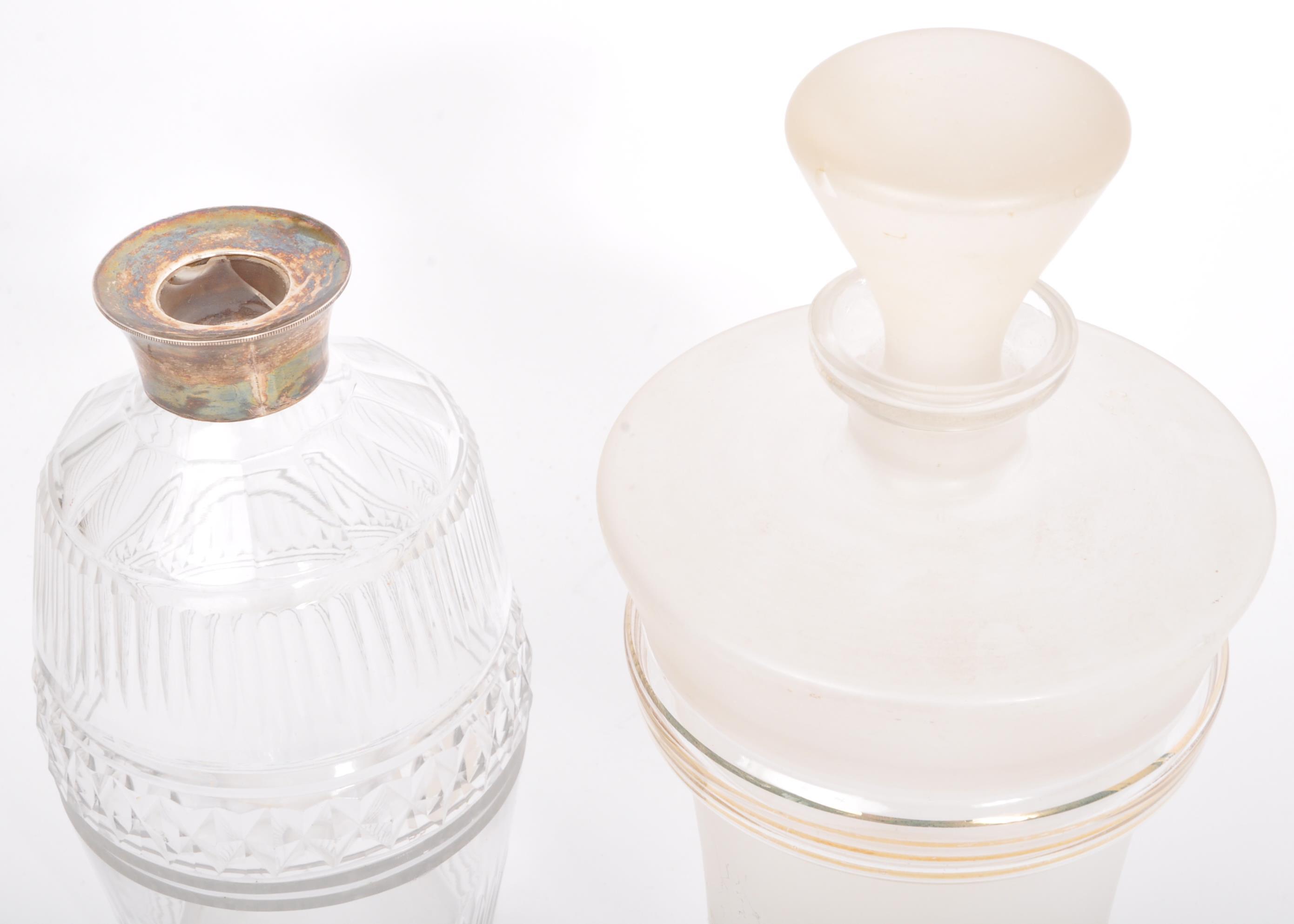 COLLECTION OF FOUR 19TH CENTURY & LATER GLASS DECANTERS - Image 5 of 6