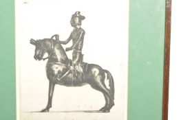 DAVID YOUNG CAMERON - 19TH CENTURY ETCHING OF A KNIGHT