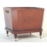 LATE 20TH CENT REGENCY STYLE MAHOGANY WINE COOLER