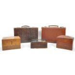 COLLECTION OF 19TH CENTURY & LATER WOOD TRINKET BOXES