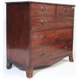 19TH CENTURY GEORGE III MAHOGANY CHEST OF DRAWERS