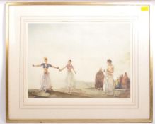 SIGNED WILLIAM RUSSELL FLINT PRINT - CASTANETS