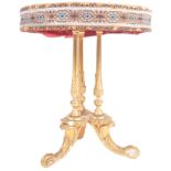 19TH CENTURY GILTWOOD GYPSY TABLE