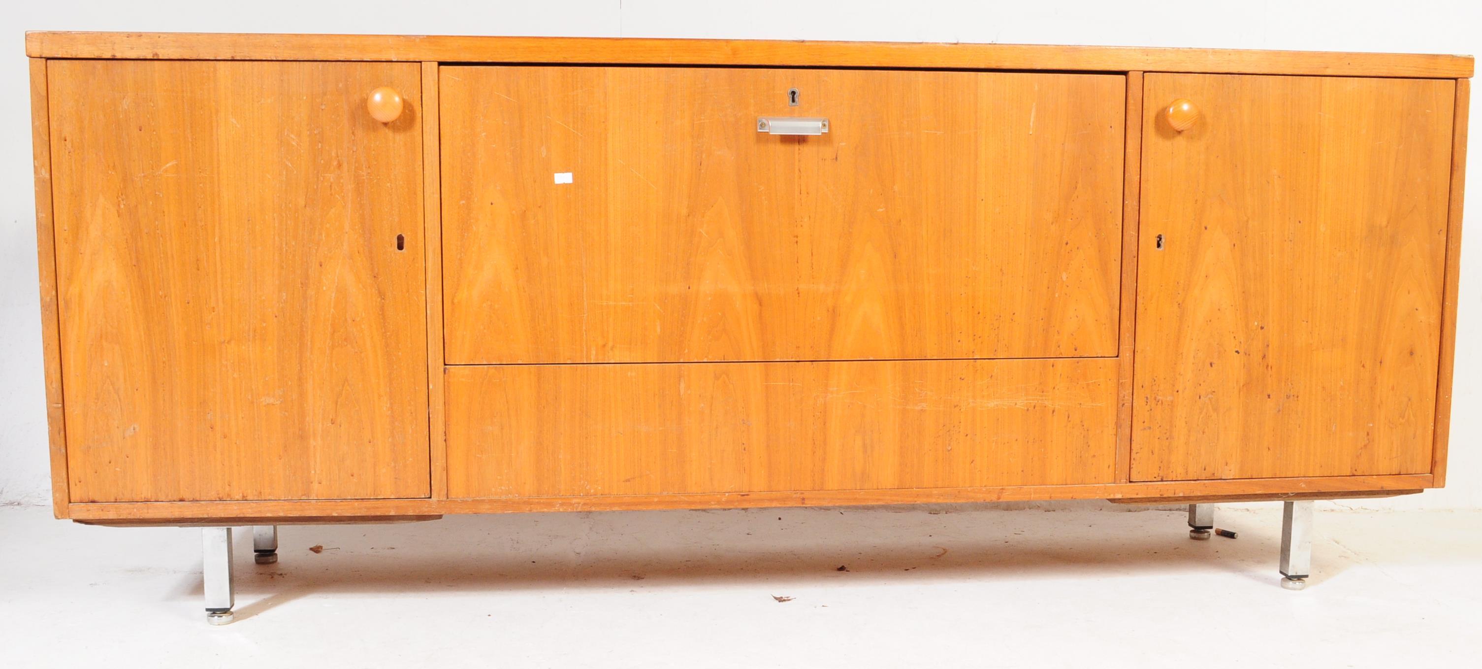 RETRO VINTAGE MID 20TH CENTURY TEAK SIDEBOARD CABINET - Image 3 of 6