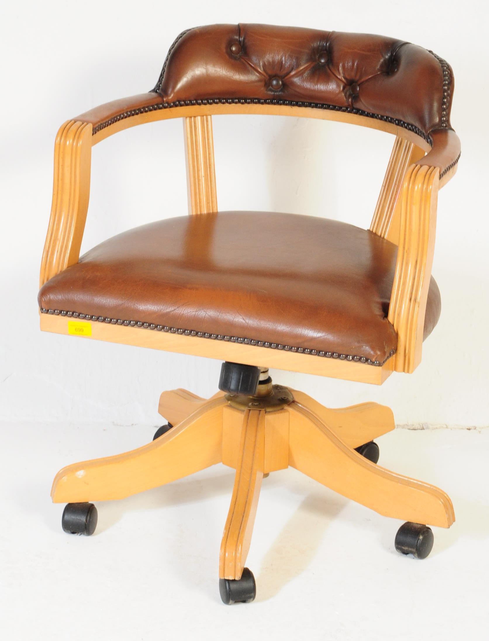 20TH CENTURY SWIVEL OFFICE CHAIR - Image 2 of 4