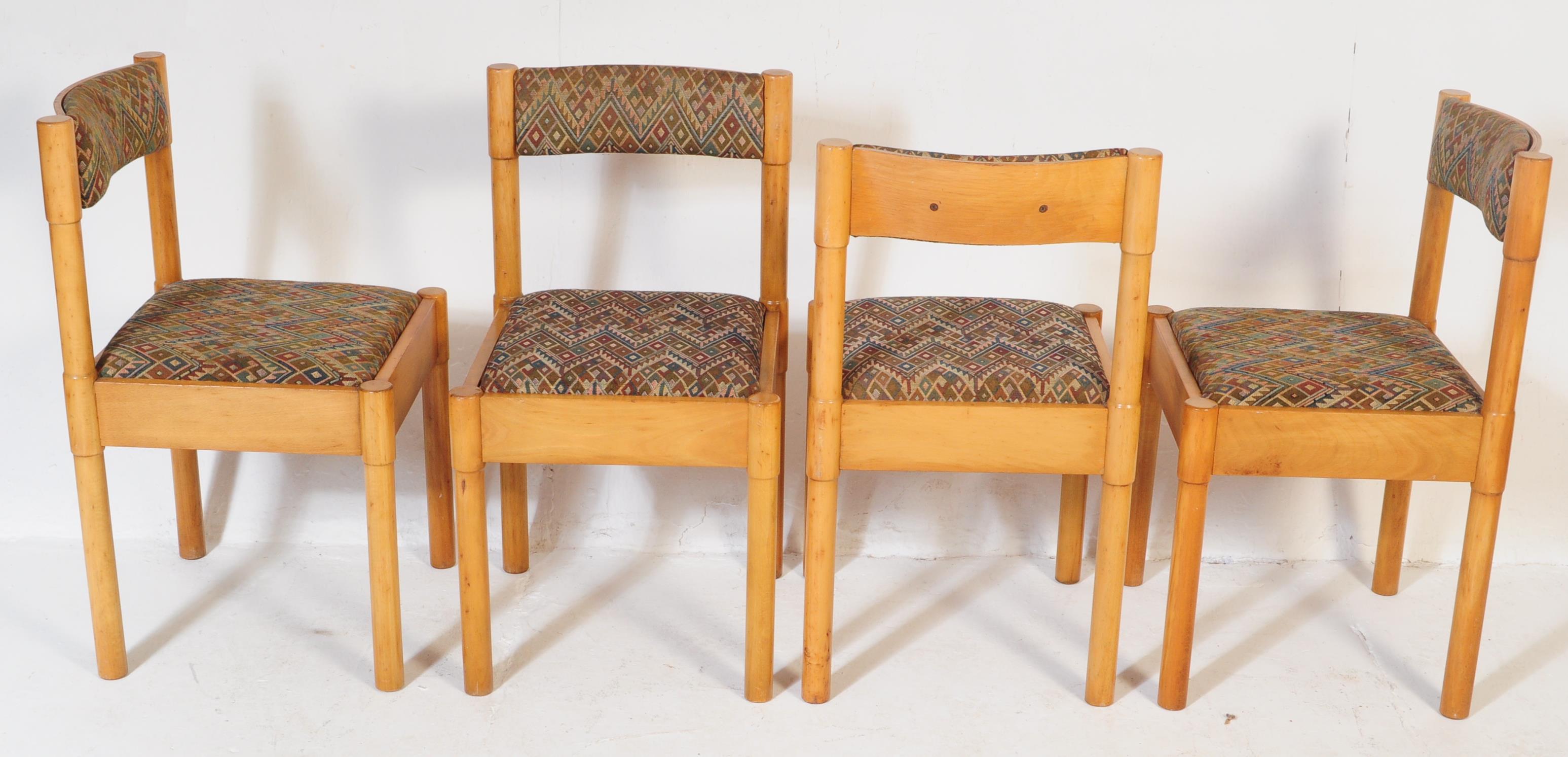 IN THE MANNER OF VICO MAGISTRETTI - FOUR BEECH DINING CHAIRS - Image 4 of 4