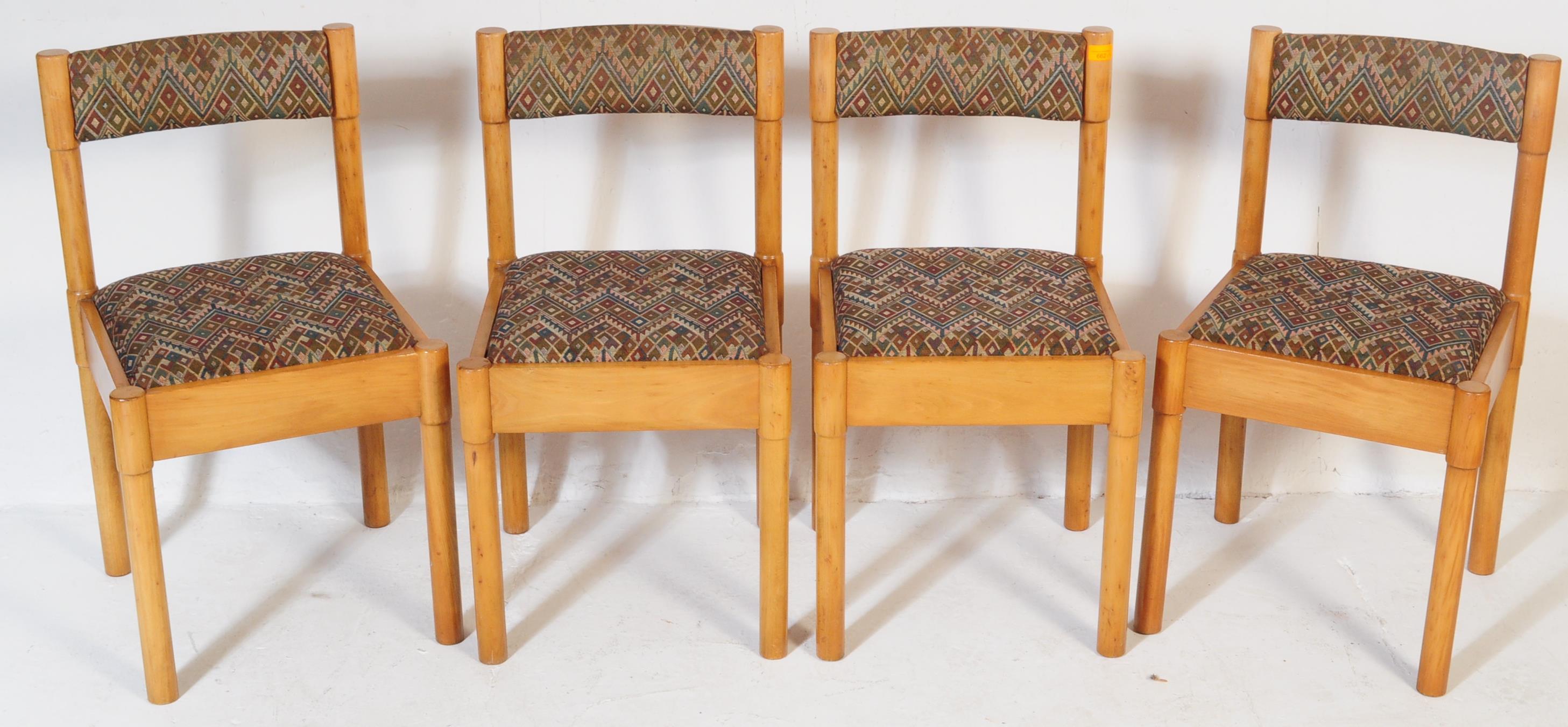 IN THE MANNER OF VICO MAGISTRETTI - FOUR BEECH DINING CHAIRS - Image 2 of 4