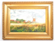 VINTAGE 20TH CENTURY OIL ON BOARD LANDSCAPE PAINTING