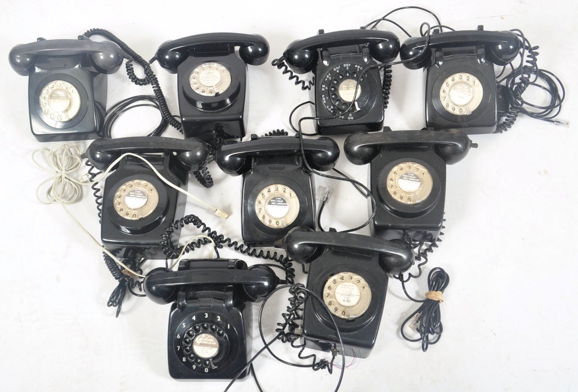 COLLECTION OF NINE VINTAGE 1970S ROTARY DIAL GPO TELEPHONES - Image 2 of 8