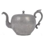 CHINESE PEWTER TEAPOT BY KUT HING PEWTER SWATOW