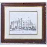 VICTORIAN HAND COLOURED ENGRAVING OF BRISTOL TEMPLE MEADS