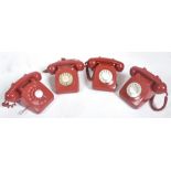 COLLECTION OF FOUR VINTAGE ROTARY DIAL PO TELEPHONES