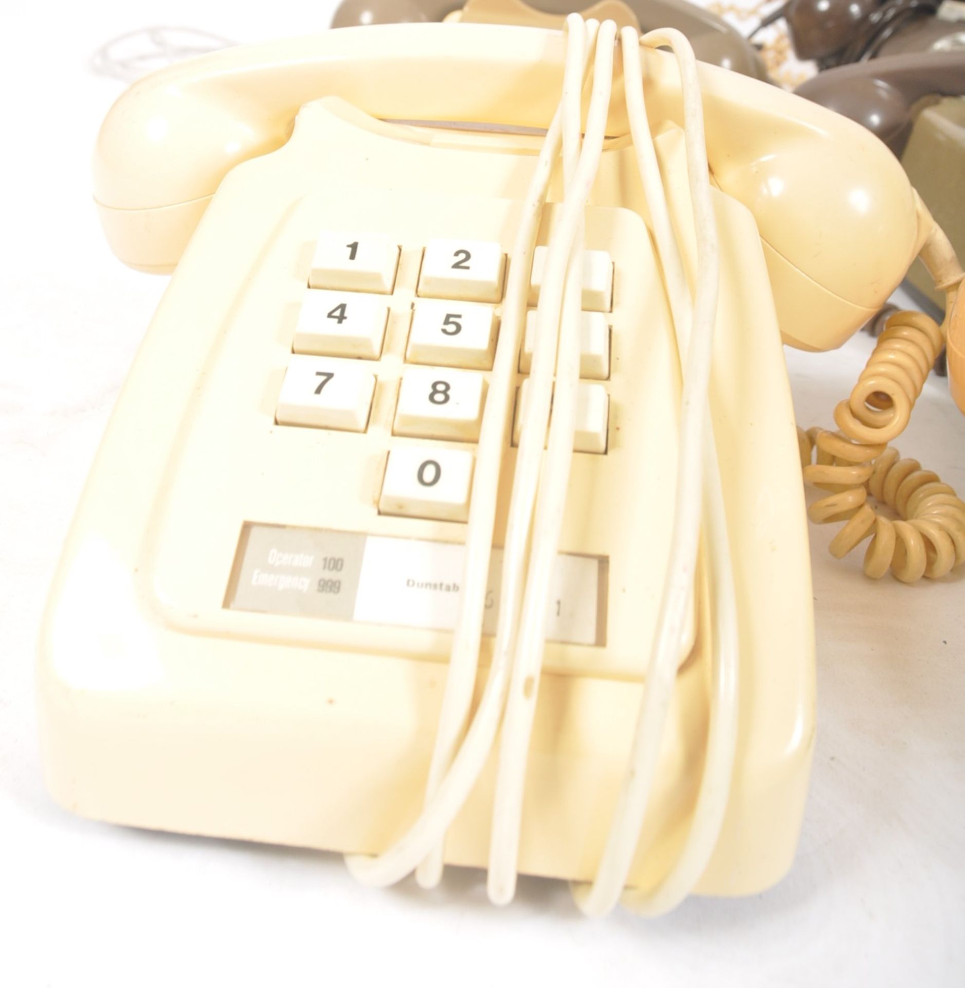 COLLECTION OF TEN VINTAGE 1970S ROTARY DIAL GPO TELEPHONES - Image 3 of 8