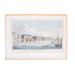 J. BOYDELL - A VIEW OF LONDON BRIDGE - HAND COLOURED ENGRAVING