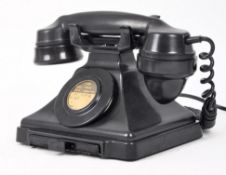 VINTAGE CIRCA 1950S ROTARY DIAL BAKELITE PYRAMID TELEPHONE