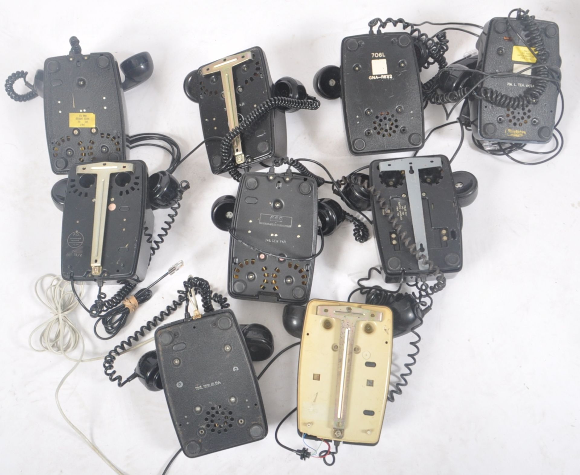 COLLECTION OF NINE VINTAGE 1970S ROTARY DIAL GPO TELEPHONES - Image 6 of 8