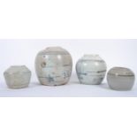 COLLECTION OF FOUR EIGHTEENTH CENTURY CHINESE GINGER JARS