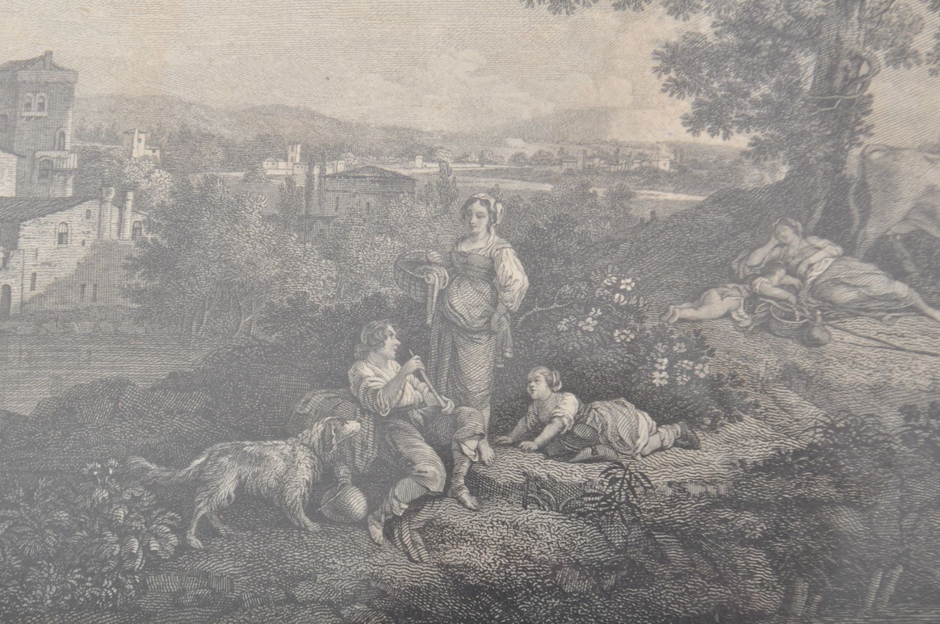 LATE VICTORIAN ENGRAVING OF COUNTRYSIDE SCENE - Image 3 of 7