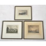 THREE LATE 18TH - EARLY 19TH CENTURY TOPOGRAPHICAL ENGRAVINGS