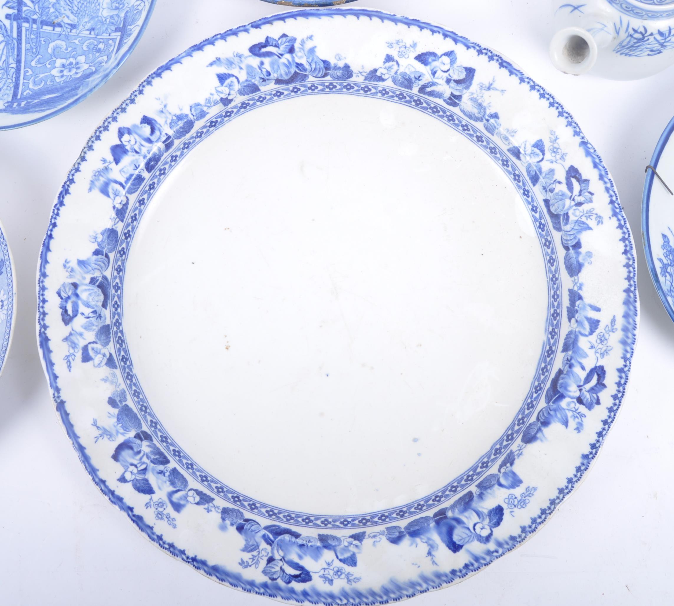 COLLECTION OF 18TH & 19TH CENTURY BLUE AND WHITE CHINA - Image 3 of 13