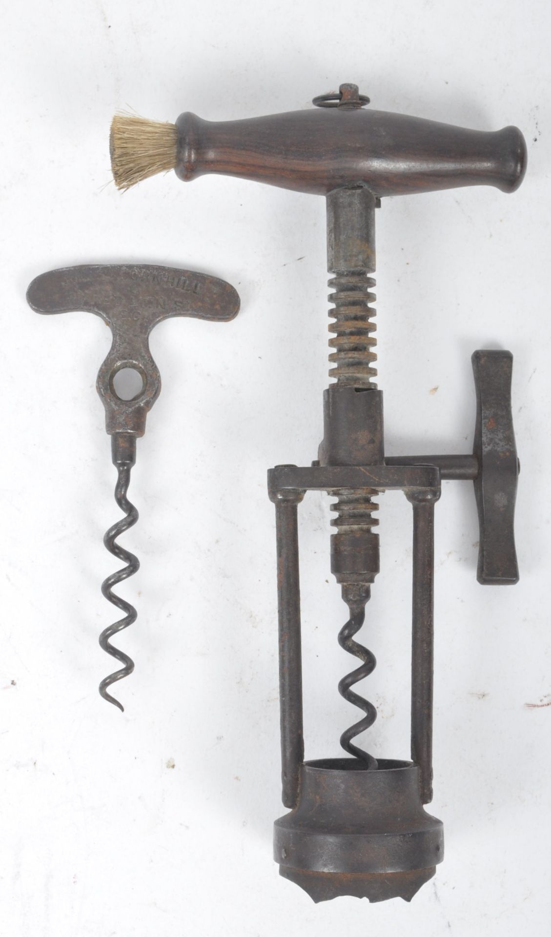 BREWERIANA - LUND PATENT - TWO VICTORIAN CORKSCREWS