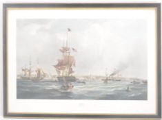 AFTER G. CHAMBERS - 'THE PORT OF LIVERPOOL' - FRAMED ENGRAVING