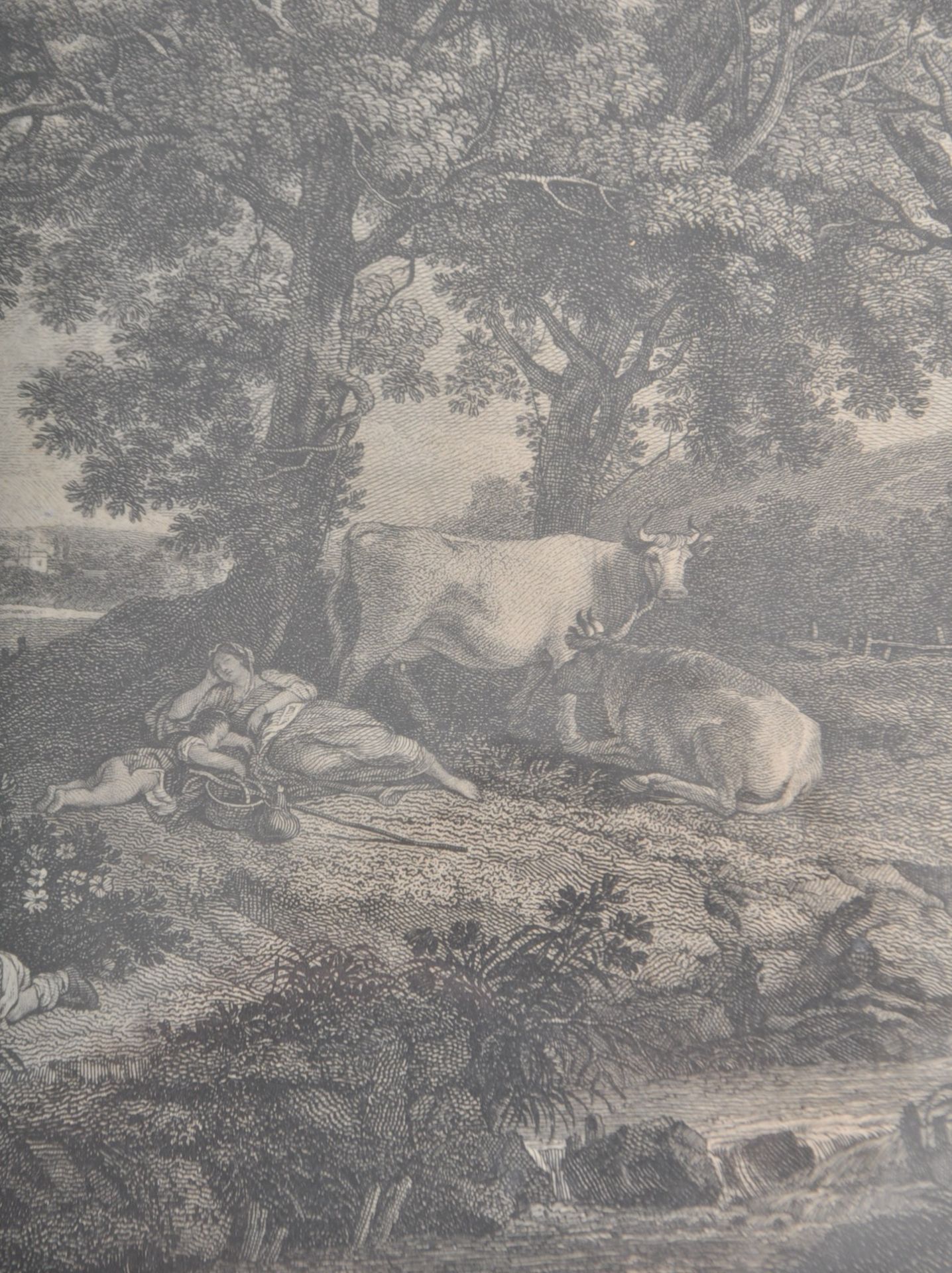 LATE VICTORIAN ENGRAVING OF COUNTRYSIDE SCENE - Image 4 of 7