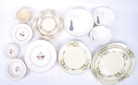 BRISTOL POTTERY - FOUR SETS OF MIDCENTURY DINING PLATES