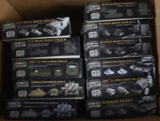 ELEVEN FORCES OF VALOR BOXED TANK MODEL KITS 1/72 SCALE
