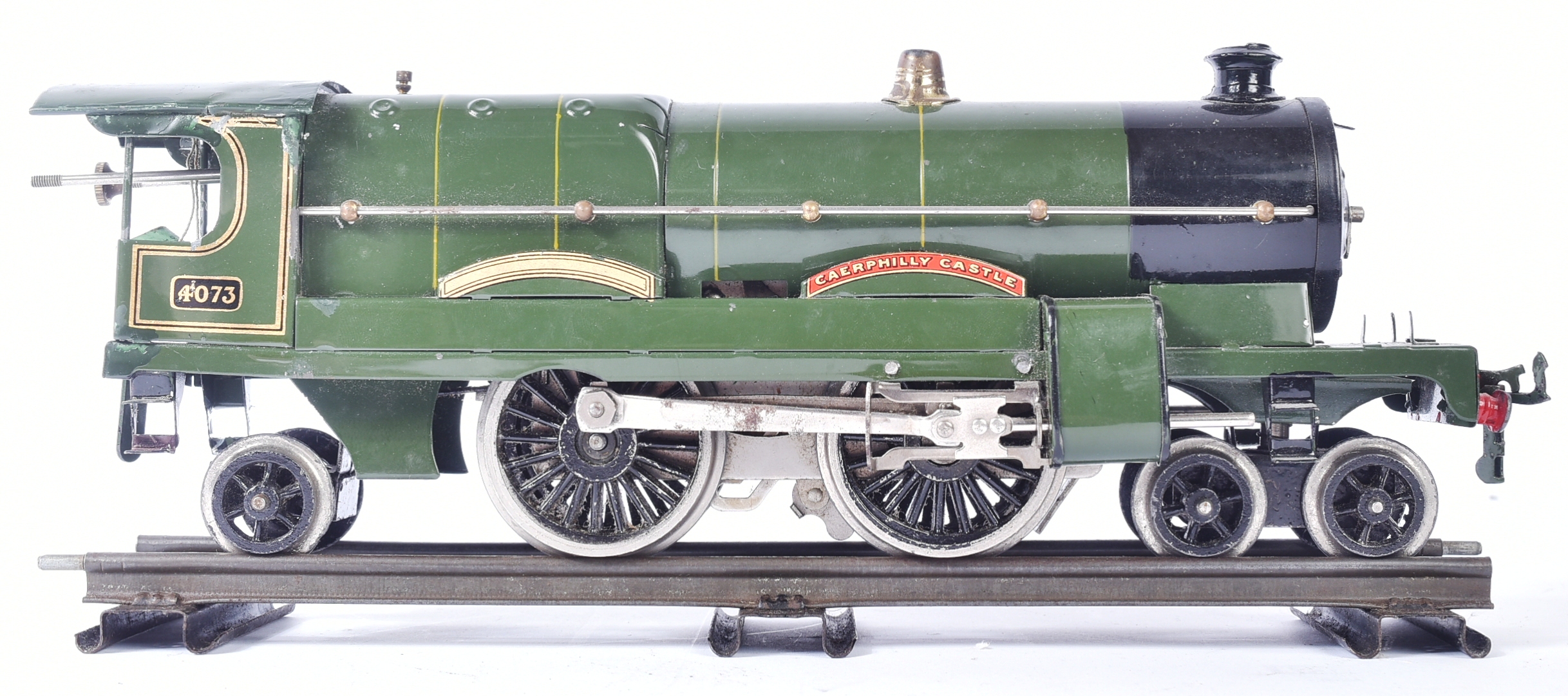 MODEL RAILWAY - HORNBY O GAUGE CAERPHILLY CASTLE CLOCKWORK LOCO - Image 3 of 6