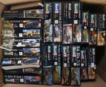 COLLECTION OF REVELL MILITARY VEHICLES MODEL KITS 1/72 SCALE