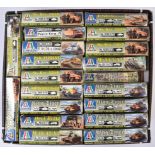 COLLECTION OF ITALIERI MILITARY VEHICLE MODEL KITS 1/72 SCALE