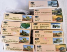 COLLECTION OF PST MILITARY VEHICLE MODEL KITS