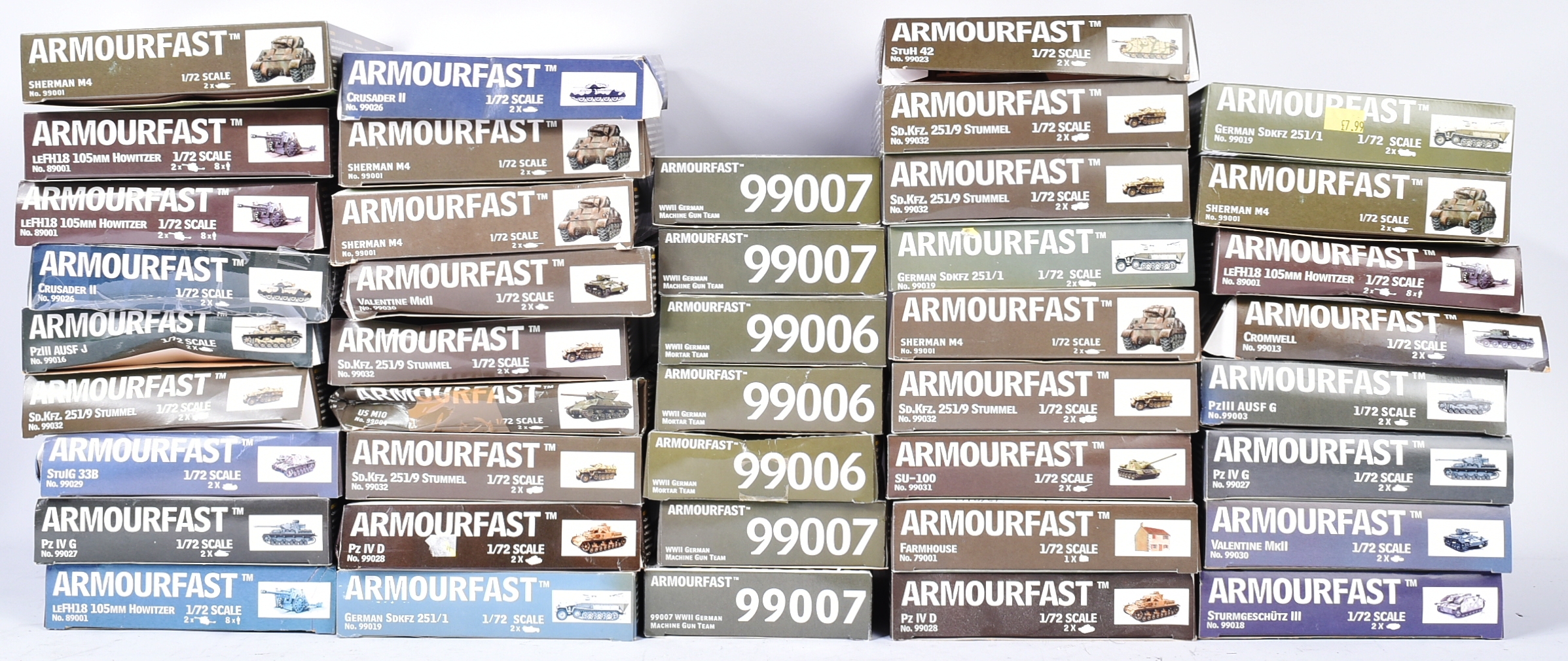 MODEL KITS - COLLECTION OF 1/72 SCALE ARMOURFAST MODEL KITS