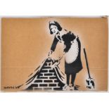 BANKSY - DISMALAND, 2015 - SWEEP IT UNDER THE CARPET