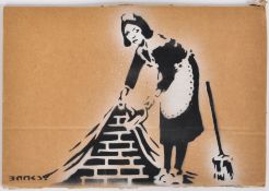 BANKSY - DISMALAND, 2015 - SWEEP IT UNDER THE CARPET