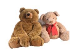 TWO LARGE SOFT TOY TEDDY BEARS