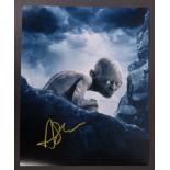 LORD OF THE RINGS - ANDY SERKIS (GOLLUM) - SIGNED 8X10" - AFTAL